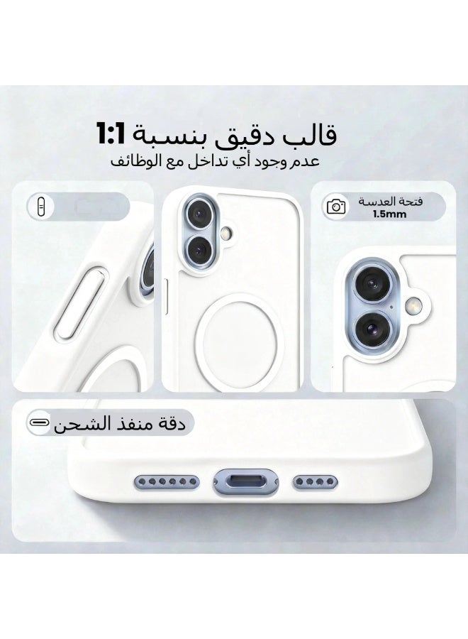 LR Nexus IPhone16 frosted white transparent magnetic mobile phone case | Give a mobile phone film. - Image 5